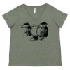 Curvy Collection Women's Fine Jersey V-Neck Tee Thumbnail