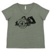 Curvy Collection Women's Fine Jersey V-Neck Tee Thumbnail