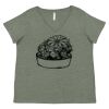 Curvy Collection Women's Fine Jersey V-Neck Tee Thumbnail