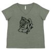 Curvy Collection Women's Fine Jersey V-Neck Tee Thumbnail