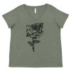 Curvy Collection Women's Fine Jersey V-Neck Tee Thumbnail