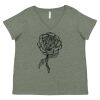 Curvy Collection Women's Fine Jersey V-Neck Tee Thumbnail