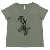 Curvy Collection Women's Fine Jersey V-Neck Tee Thumbnail