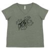 Curvy Collection Women's Fine Jersey V-Neck Tee Thumbnail