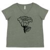 Curvy Collection Women's Fine Jersey V-Neck Tee Thumbnail