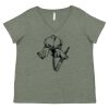 Curvy Collection Women's Fine Jersey V-Neck Tee Thumbnail