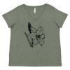 Curvy Collection Women's Fine Jersey V-Neck Tee Thumbnail
