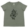 Curvy Collection Women's Fine Jersey V-Neck Tee Thumbnail