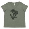 Curvy Collection Women's Fine Jersey V-Neck Tee Thumbnail