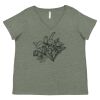 Curvy Collection Women's Fine Jersey V-Neck Tee Thumbnail
