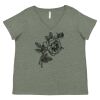 Curvy Collection Women's Fine Jersey V-Neck Tee Thumbnail