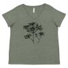 Curvy Collection Women's Fine Jersey V-Neck Tee Thumbnail