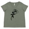 Curvy Collection Women's Fine Jersey V-Neck Tee Thumbnail