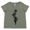 Curvy Collection Women's Fine Jersey V-Neck Tee Thumbnail
