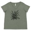 Curvy Collection Women's Fine Jersey V-Neck Tee Thumbnail