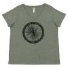 Curvy Collection Women's Fine Jersey V-Neck Tee Thumbnail