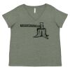 Curvy Collection Women's Fine Jersey V-Neck Tee Thumbnail