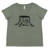 Curvy Collection Women's Fine Jersey V-Neck Tee Thumbnail