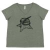 Curvy Collection Women's Fine Jersey V-Neck Tee Thumbnail