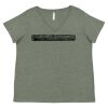 Curvy Collection Women's Fine Jersey V-Neck Tee Thumbnail