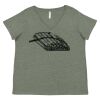 Curvy Collection Women's Fine Jersey V-Neck Tee Thumbnail