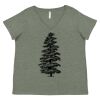 Curvy Collection Women's Fine Jersey V-Neck Tee Thumbnail