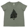 Curvy Collection Women's Fine Jersey V-Neck Tee Thumbnail