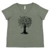 Curvy Collection Women's Fine Jersey V-Neck Tee Thumbnail