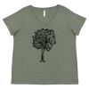 Curvy Collection Women's Fine Jersey V-Neck Tee Thumbnail