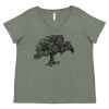 Curvy Collection Women's Fine Jersey V-Neck Tee Thumbnail