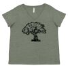 Curvy Collection Women's Fine Jersey V-Neck Tee Thumbnail