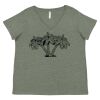 Curvy Collection Women's Fine Jersey V-Neck Tee Thumbnail