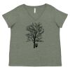 Curvy Collection Women's Fine Jersey V-Neck Tee Thumbnail