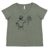 Curvy Collection Women's Fine Jersey V-Neck Tee Thumbnail