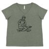 Curvy Collection Women's Fine Jersey V-Neck Tee Thumbnail