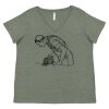 Curvy Collection Women's Fine Jersey V-Neck Tee Thumbnail