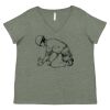 Curvy Collection Women's Fine Jersey V-Neck Tee Thumbnail