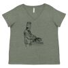 Curvy Collection Women's Fine Jersey V-Neck Tee Thumbnail