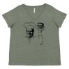 Curvy Collection Women's Fine Jersey V-Neck Tee Thumbnail