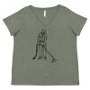 Curvy Collection Women's Fine Jersey V-Neck Tee Thumbnail