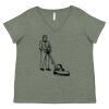 Curvy Collection Women's Fine Jersey V-Neck Tee Thumbnail