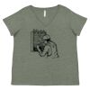 Curvy Collection Women's Fine Jersey V-Neck Tee Thumbnail