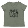 Curvy Collection Women's Fine Jersey V-Neck Tee Thumbnail