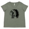 Curvy Collection Women's Fine Jersey V-Neck Tee Thumbnail
