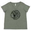 Curvy Collection Women's Fine Jersey V-Neck Tee Thumbnail