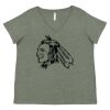 Curvy Collection Women's Fine Jersey V-Neck Tee Thumbnail