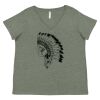 Curvy Collection Women's Fine Jersey V-Neck Tee Thumbnail