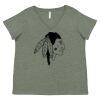 Curvy Collection Women's Fine Jersey V-Neck Tee Thumbnail