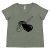 Curvy Collection Women's Fine Jersey V-Neck Tee Thumbnail