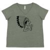 Curvy Collection Women's Fine Jersey V-Neck Tee Thumbnail